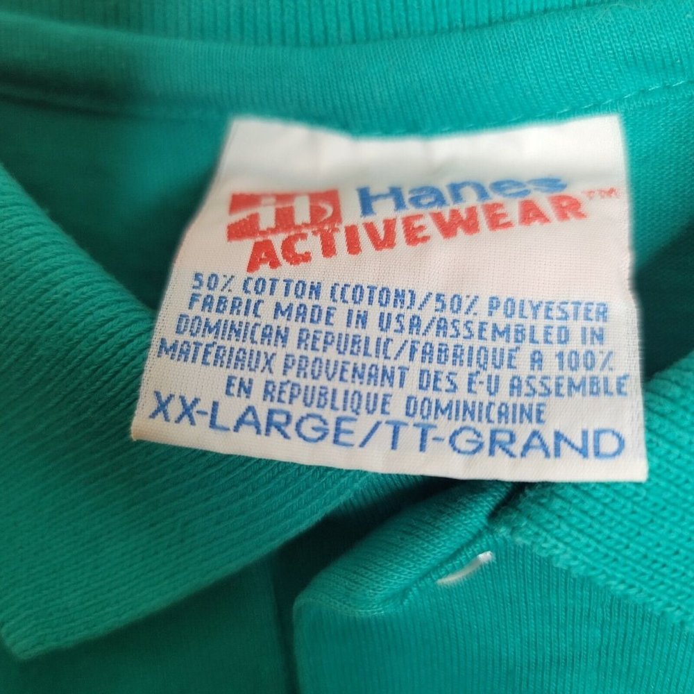 Highway 101 Diner Sequim Wa Mens Teal XXL Polo Shirt - Picture 5 of 5